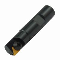 16mm TiN Carbide Indexable End Mill, 16mm Weldon Shank